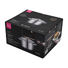 Stockpot MASTER CHEF 24x13 cm / 5.4 LTR with glass lid (stainless steel)