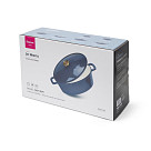 Ovāls katls LE MANS BLUE 30x11,4 cm / 4,8 L ar vāku (emaljēts čuguns)