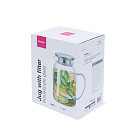 1,5 l vandens ąsotis (karščiui atsparus stiklas), art. 6587