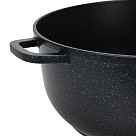 Stockpot NORD STONE 30x13.5 cm / 7.9 LTR with glass lid (cast aluminium with non-stick coating)