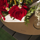 Oval placemat 45x30 cm (PU)