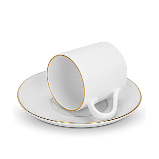 Komplekts krūze ar apakštasīti Floree 100 ml/ 2 gab.  (porcelāns) Komplekts krūze ar apakštasīti Floree 100 ml/ 2 gab.  (porcelāns)