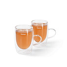 Cup set 2pcs RAF 300 ml double wall glass (borosilicate glass)