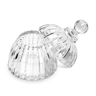 Sugar bowl 11x15 cm / 250 ml with lid (glass)