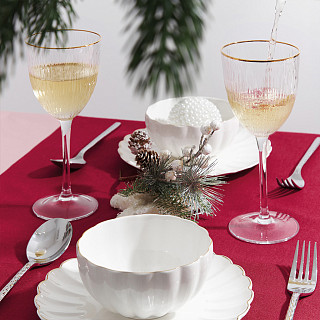 Set of white wine glasses, 2 pcs, 300 ml,  art.. 13650