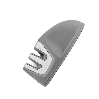 Knife sharpener 10x4x5 cm, color GREY (carbide and ceramic)