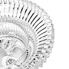 Tealight and pillar candle holder 11х5 cm  (glass)