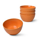 Tableware set MOTIF 16 pcs, color YELLOW (ceramic)