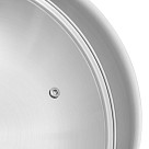 Deep frying pan AETERNUM 28х7.5 cm with glass lid (stainless steel)