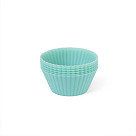 Set of 6 silicone cupcake molds 7x3.5 cm (40 sets per display box)