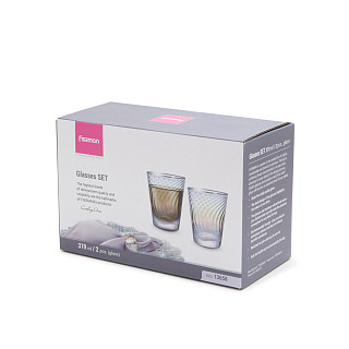 2 glāžu komplekts, 370 ml (stikls)
