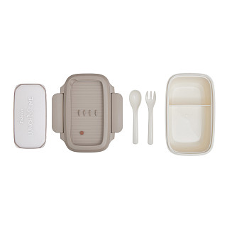 Lunch box with 2 compartments 19.5 cm / 850 ml
