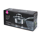 Kausiņš HERITAGE PRO 16x7,5 cm / 1,45 L ar stikla vāku (nerūsējošais tērauds ar pretpiedeguma pārklājumu)