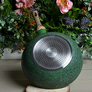 Wok panna MALACHITE 24x7 cm (alumīnijs)