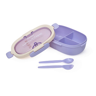 3-compartment lunch box 850 ml / 21.5 × 14.5 × 7 cm (plastic)