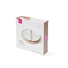 Bļodiņu komplekts koka statīvā 4 gab. 31x21x3,8 cm (porcelāns)