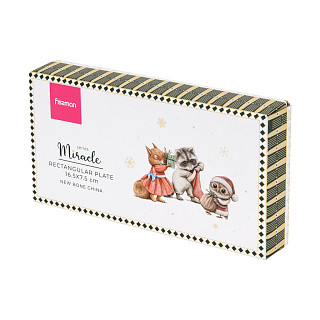 Taisnstūra šķīvis MIRACLE 16,5x7,5 cm (porcelāns)