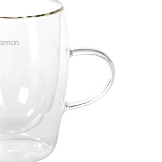 Cup set 2pcs RAF 300 ml double wall glass (borosilicate glass)