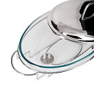 Oval chafing dish 42x25x19 cm / 3.0 LTR (heat resistant glass)