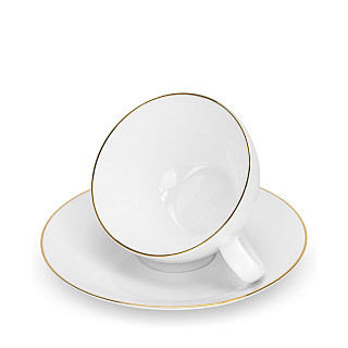 Cups with saucers 430 ml / 4 pcs Floree (porcelain)