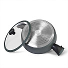 Сотейник BRILLIANT 28x7,5 см / 4,1 л со съемными ручками и стеклянной крышкой (алюминий с антипригарным покрытием)