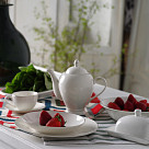 Deep plate ALEKSA 20 cm color white (porcelain)