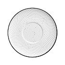 Krūzīte ar apakštasīti ART DECO 250 ml (porcelāns)
