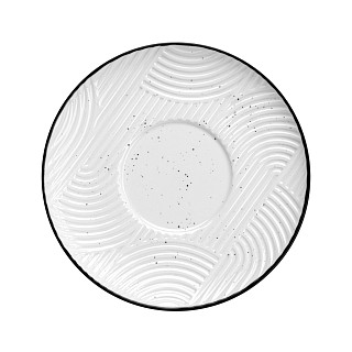 Krūzīte ar apakštasīti ART DECO 250 ml (porcelāns)