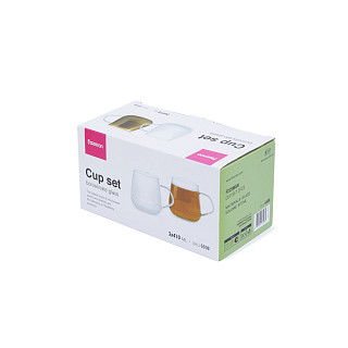 Krūžu komplekts 2x410 ml (stikls)