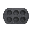 Baking pan for 6 muffins 32 x 20 x 3.5 cm