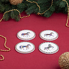 Set of 4 hot pot stands 10 cm, art. 0158