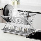 Dish drying rack 42x31x24.4 cm (stainless steel, plastic)