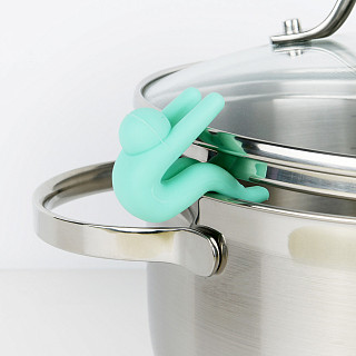 Spoon rest & pot lid lifter 5x4 cm (silicone) (24 pcs per PVC tube)