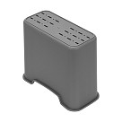 Dish drying rack 42x31x24.4 cm (stainless steel, plastic)