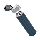 Double wall vacuum travel mug 450 ml Blue color (stainless steel), art. 9878