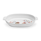Oval baking tray HEDGEHOG 30х5 cm (new bone china)
