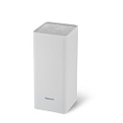 Kitchen knife organizer 10x10x22cm, square shaped, WHITE (plastic)