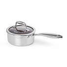 Kausiņš HERITAGE PRO 16x7,5 cm / 1,45 L ar stikla vāku (nerūsējošais tērauds ar pretpiedeguma pārklājumu)