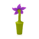 Bottle stopper FLOWER 9 cm (silicone) (24 pcs per PVC tube)