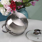 Stockpot PRIME 24x13.5 cm / 6.1 LTR with glass lid (stainless steel)