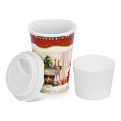 Stiklinė CHRISTMAS EVE 400 ml  (naujas kaulinis porcelianas), art. 16017