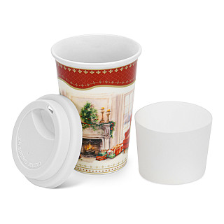 Stiklinė CHRISTMAS EVE 400 ml  (naujas kaulinis porcelianas), art. 16017