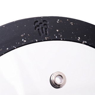 Stikla vāks Arcades 18 cm, melns