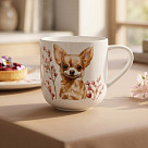 Krūze DOGS 380 ml (jaunais kaula porcelāns)