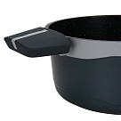 Puodas Luxuria 20x10cm / 2,5l su stikliniu dangteliu (aliuminis)