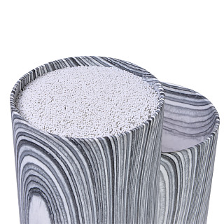 Nažu statīvs ar 2 nodalījumiem 11x11x22 cm peleks marmors (plastmasa) Nažu statīvs ar 2 nodalījumiem 11x11x22 cm peleks marmors (plastmasa)