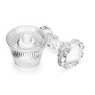 Tealight and taper candle holder 8.5х17 cm (glass)