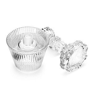 Tealight and taper candle holder 8.5х17 cm (glass)