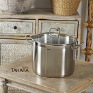 Katls TAHARA 26x17 см/9000 ml ar stikla vāku (nerūsējošais tērauds)