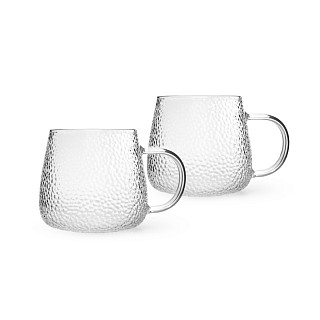 Arbatos puodeliai 2 vnt / 400 ml (karščiui atsparus stiklas)
